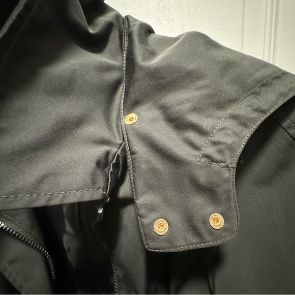 NWOT Jones New York beautiful women’s Raincoat with hood, size L, fully lined - Picture 5 of 12